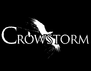 Heavy Metal Logo Graphic Design with flying Raven - Crowstorm