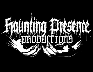 Haunting Presence Productions - Black Metal Label Logo Design with Hands and Claws