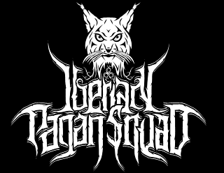 Professional Metal Band Logo Design with Lynx Illustration Art - Iberian Pagan Squad