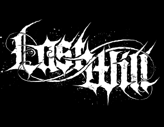Professional Metalcore, Deathcore Logo Design with gothic Lettering and Ornaments - Last Will