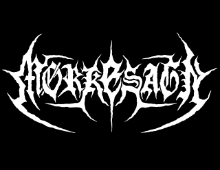 Black Metal Logo Design for Morkesagn with Hooks and Spikes