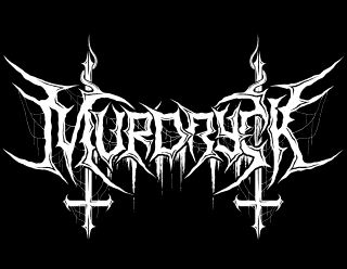 Murdryck - Black Metal Band Logo Drawing, Inverted Crosses and Spider Webs