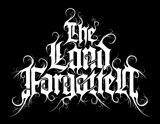The Land Forgotten - Elegant Black Metal Band Logo Art